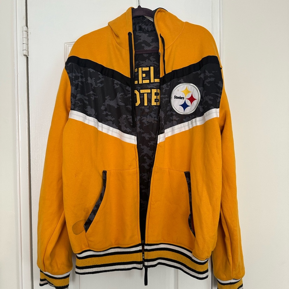 Vintage Reversible NFL Pittsburg Steelers Jacket